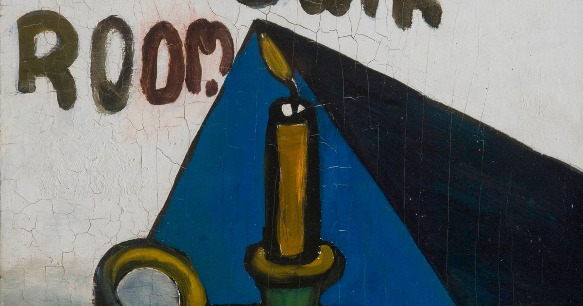 A candle in a dark room Colin McCahon 100