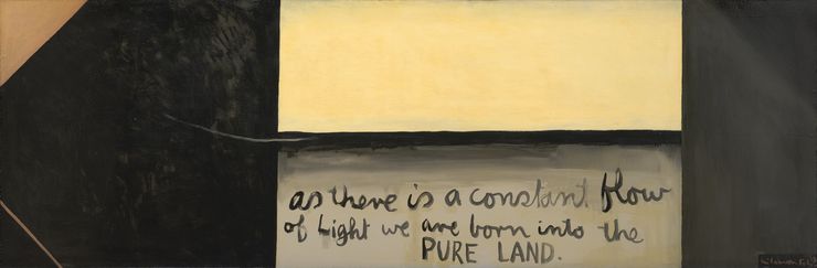 AS THERE IS A CONSTANT FLOW OF LIGHT WE ARE BORN INTO THE PURE LAND