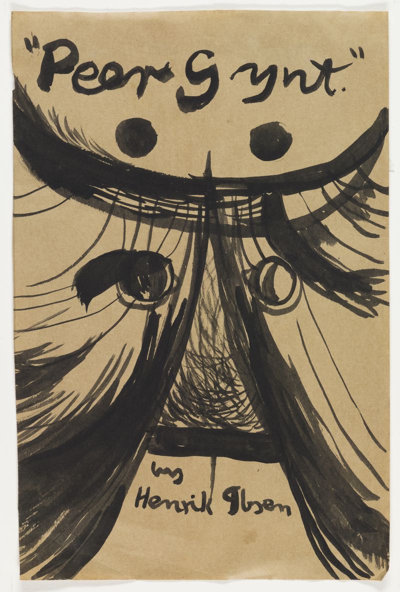 [Cover design for the programme to Peer Gynt by Henrik Ibsen], 1953